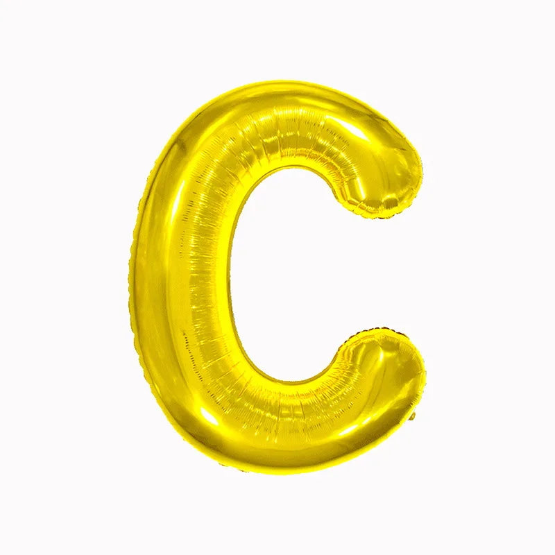 40 Inch golden Large Foil Helium Alphabet Balloons A-Z for Birthday Anniversary Graduation New Year Party Decoration Supplies