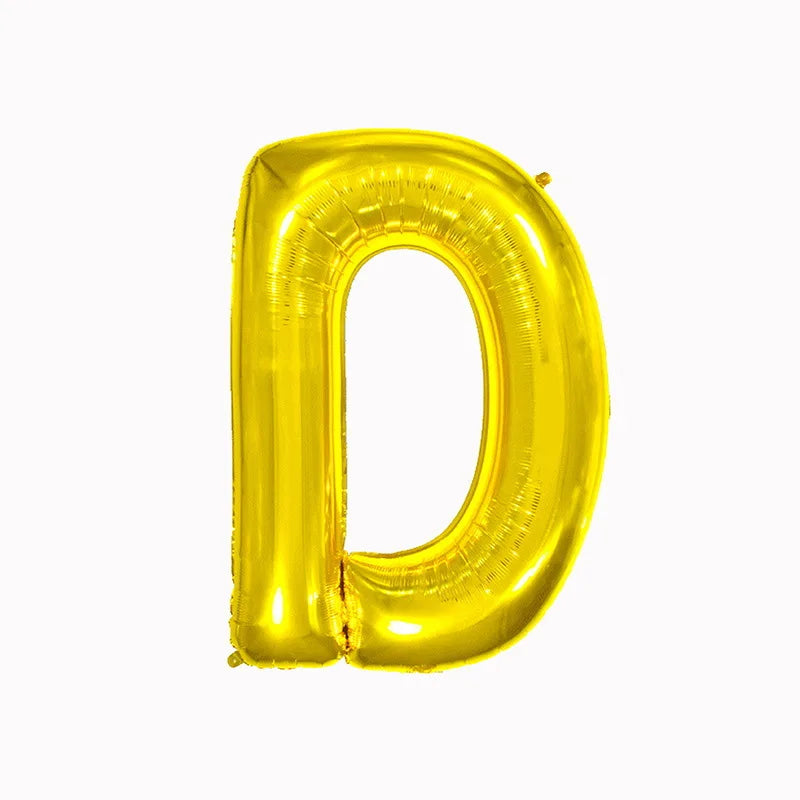 40 Inch golden Large Foil Helium Alphabet Balloons A-Z for Birthday Anniversary Graduation New Year Party Decoration Supplies