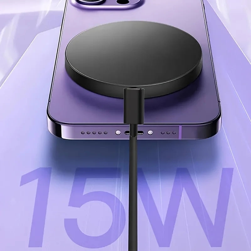 Mini Magnetic Wireless Charger Phone Pad For Magsafe iPhone 17 16 15 14 13 12 Pro Max Airpods 4 Pro Magnet Fast Charging Station