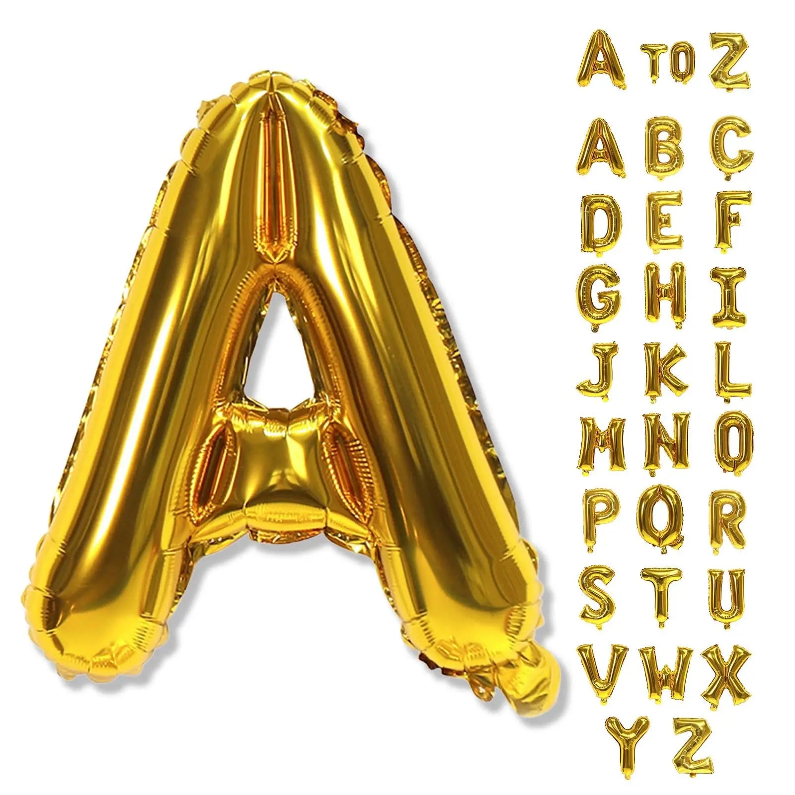 40 Inch golden Large Foil Helium Alphabet Balloons A-Z for Birthday Anniversary Graduation New Year Party Decoration Supplies