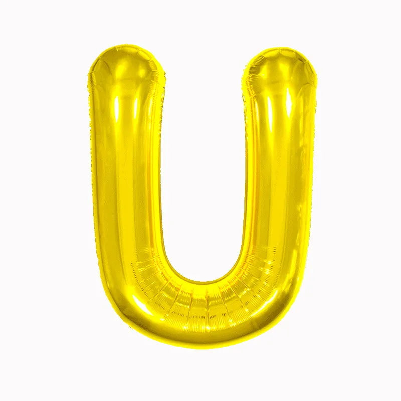 40 Inch golden Large Foil Helium Alphabet Balloons A-Z for Birthday Anniversary Graduation New Year Party Decoration Supplies