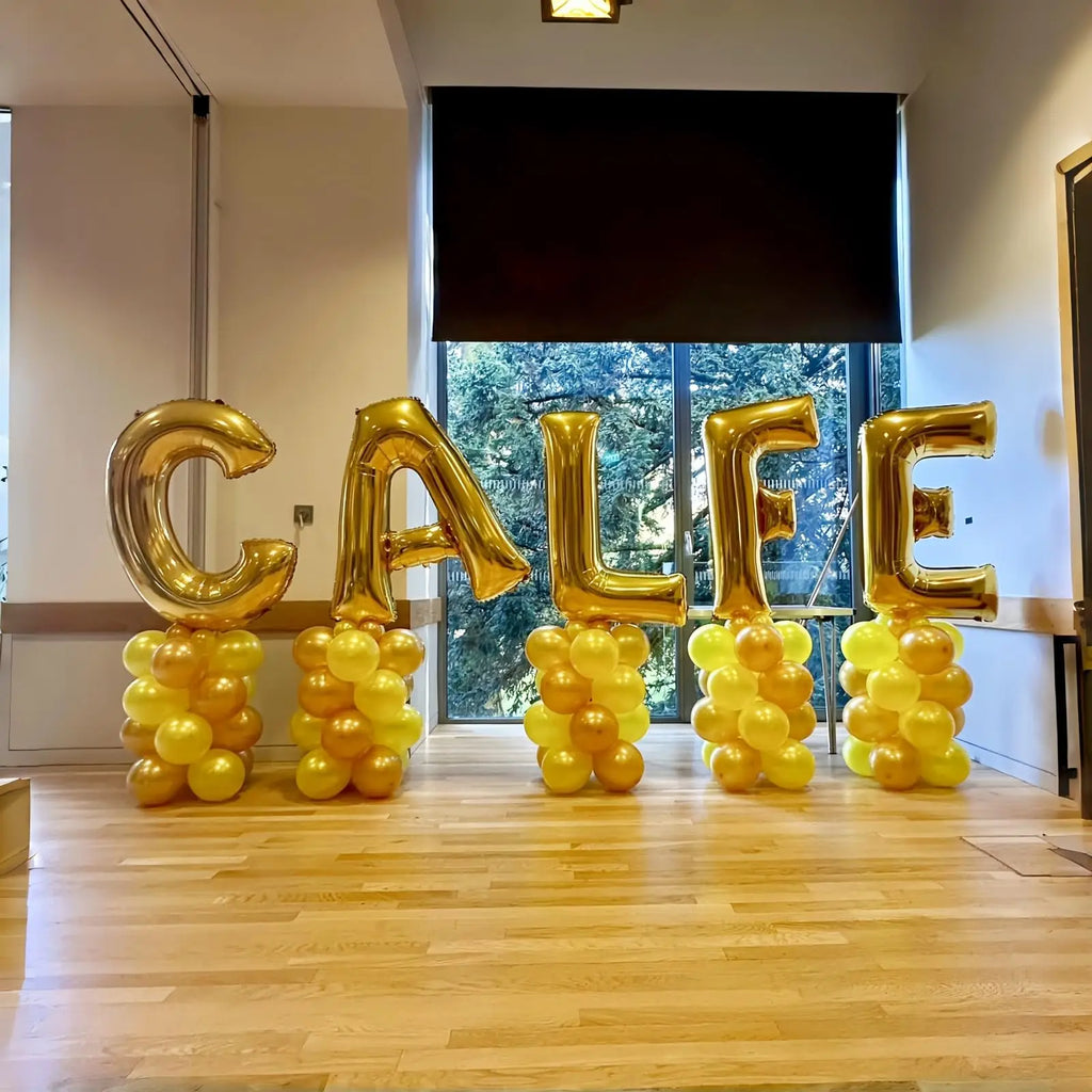 40 Inch golden Large Foil Helium Alphabet Balloons A-Z for Birthday Anniversary Graduation New Year Party Decoration Supplies
